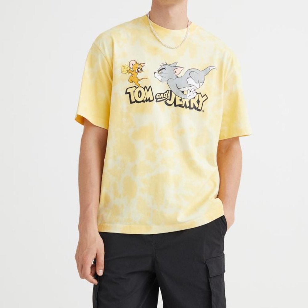 H&M Yellow Graphic Tee